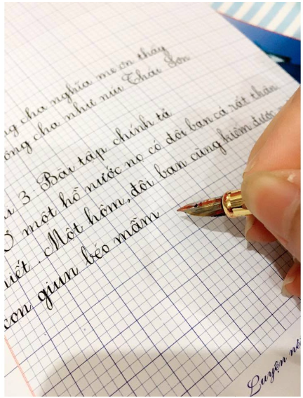 Bút mài thầy ánh SH023 luyện chữ đẹp cho học sinh, ngòi bút mài êm trơn, thanh đậm - Nhà sách Tâm An